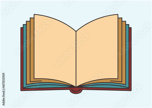 Open book Icon, Open book vector