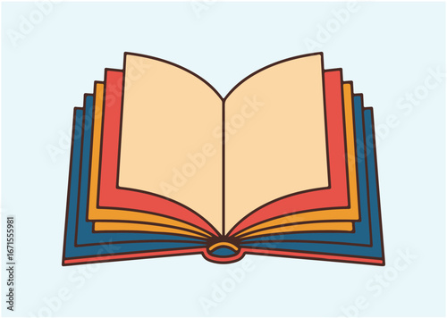 Open book Icon, Open book vector