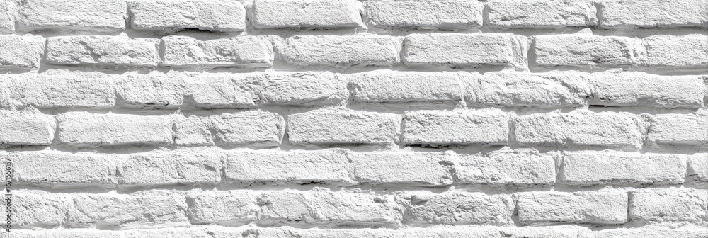 Fototapeta premium Whitewashed brick wall texture (3)