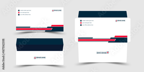 Creative modern envelope design template