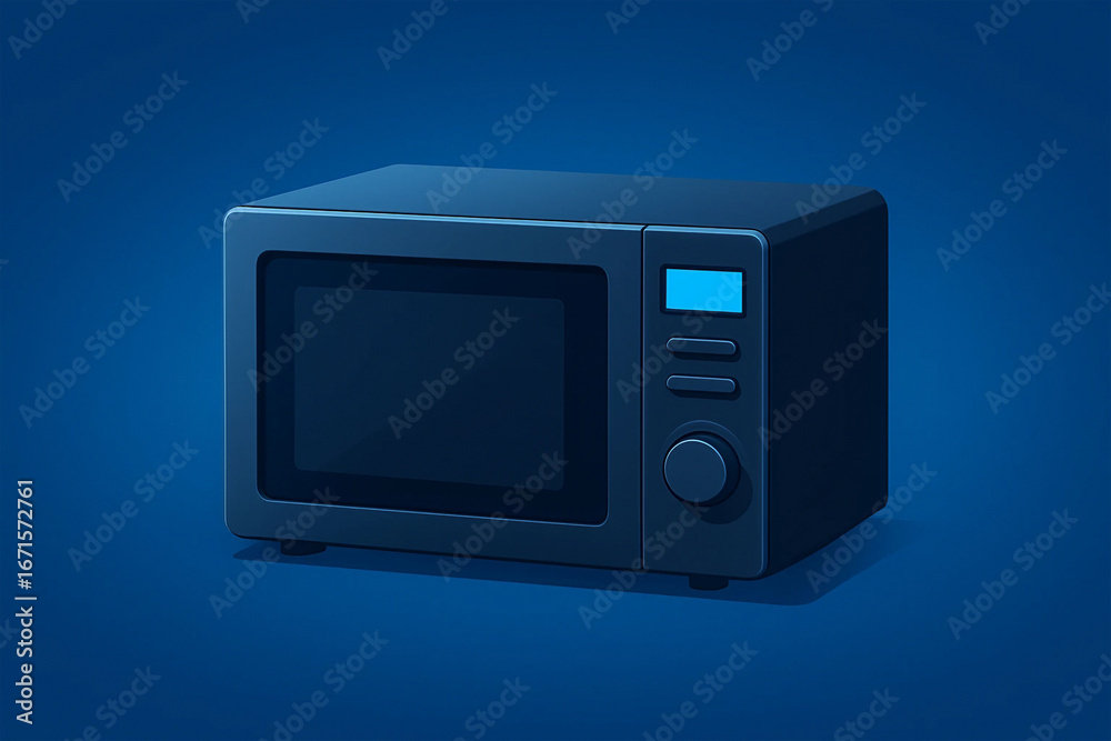 Fototapeta premium Microwave Oven techology backgraund isolated