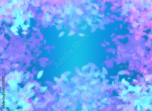 abstract blue background light leaf