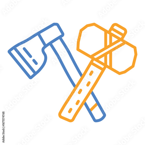 Axe and hammer Icon