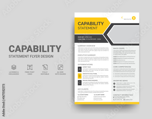 Capability Statement Template Design