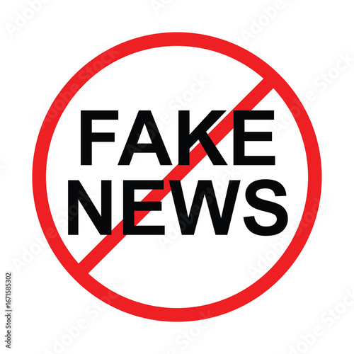 Red FAKE NEWS circular stamp 004