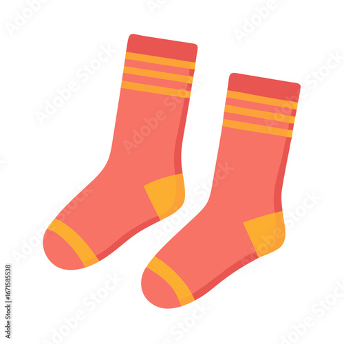 colorful socks isolated on white