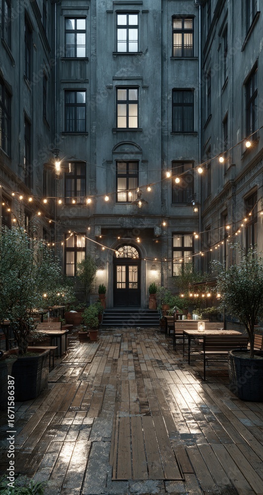 Fototapeta premium Courtyard Lights