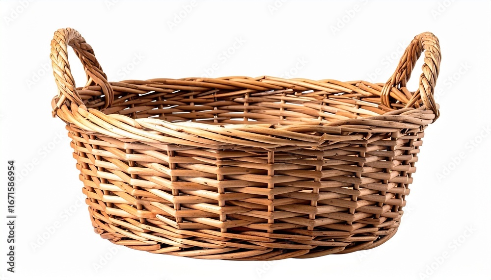 Obraz premium empty wicker basket