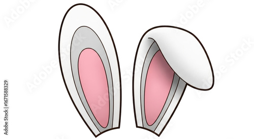 Isolated Bunny Ears