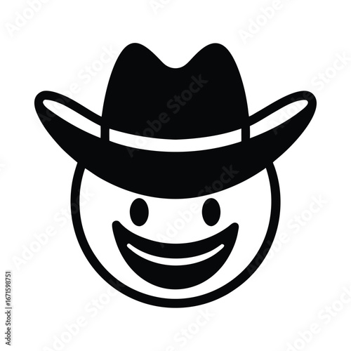 Cowboy Hat Face Emoji Icon
