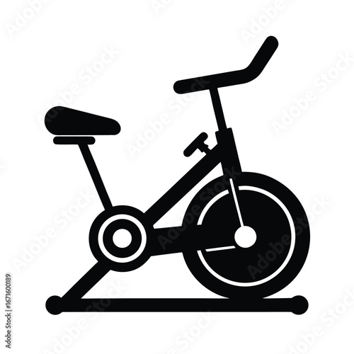 Exercise Bike Icon Illustration