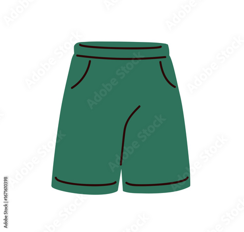 Sports shorts, gym and fitness apparel. Comfortable unisex activewear, sports...
