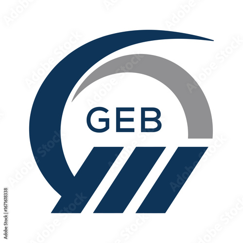 GEB Modern Company logo. GEB Abstract Company logo design for entrepreneur and business. GEB best icon Template.
