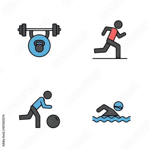 Exercising Various Activities in Diverse Locations