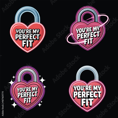 Heart shaped lock with text love romantic