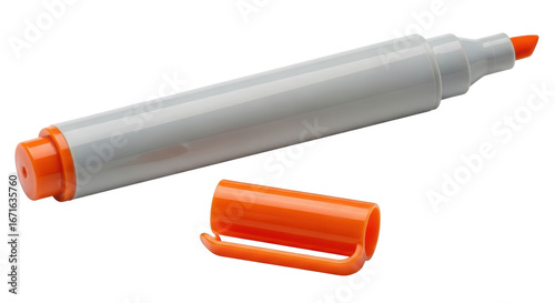 Isolated Orange Marker