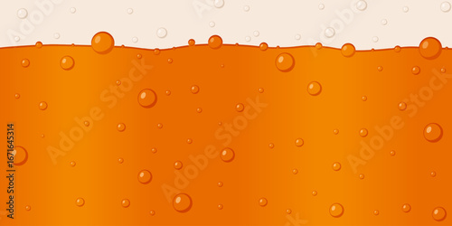 Realistic vector Beer background with foam. Perfect Beer background with beautiful texture bubbles. Realistic craft Beer backdrop
