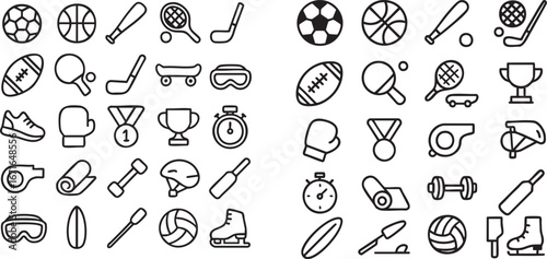 Variety of Sport and Fitness Icons 1.