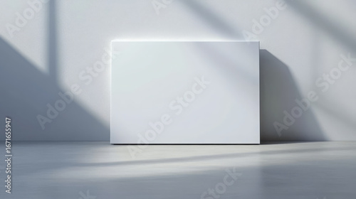 Wallpaper Mural Blank white display screen mockup, modern monitor, minimal, empty, clean, bright, sunlight Torontodigital.ca