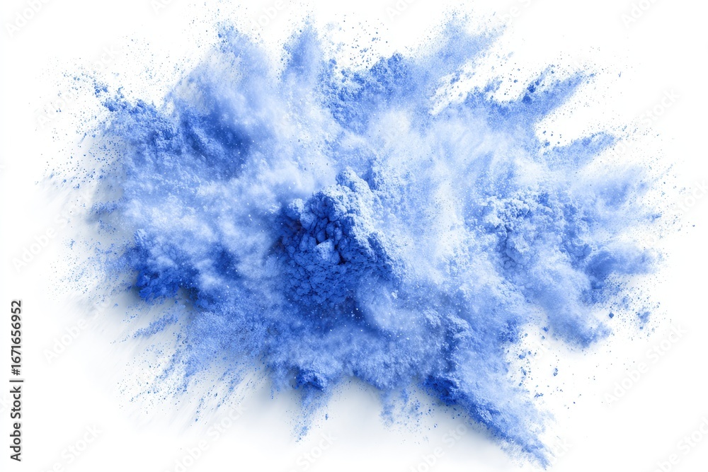 Obraz premium Blue powder explosion