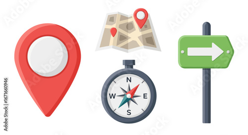 Navigation tools guide travelers through unknown territories, offering direction and assurance on their adventurous journeys.