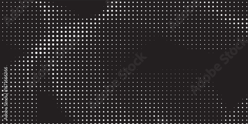Pixel bitmap gradient texture. 8 bit video game screen wallpaper Black and white dither pattern background eps 10