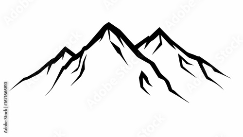 Majestic mountain peaks reach for the sky, symbolizing adventure and natural beauty.