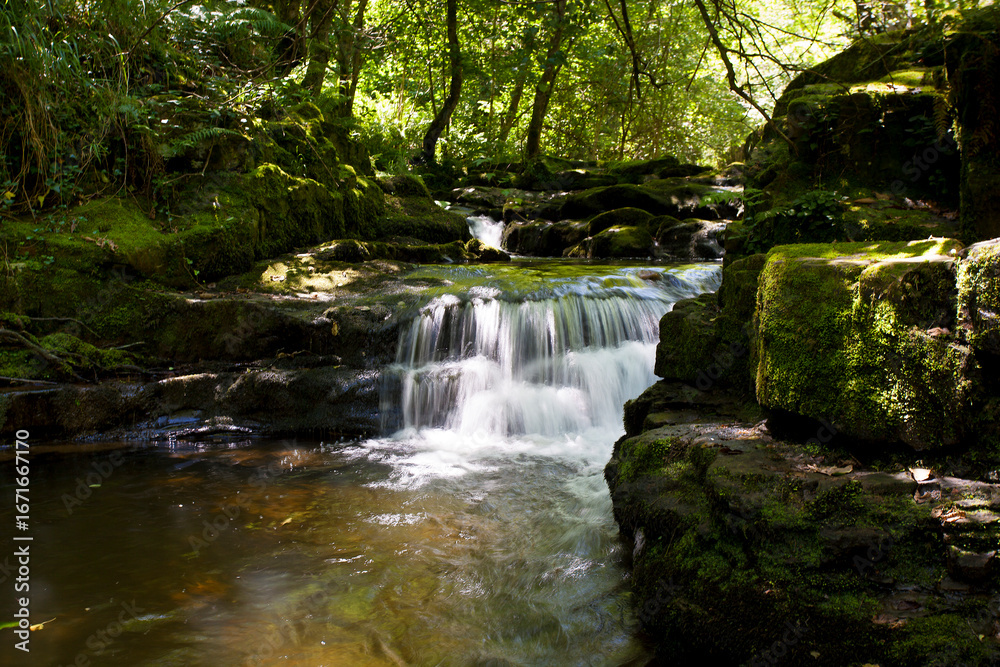 Troja river cascades, Pas valley, Cantabria, Spain Troja river cascades, Pas valley, Cantabria, Spain