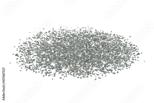 green tea leaves/Gravel stone pebble crushed rock texture surface background