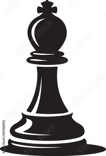 Chess bishop icon symbol vector