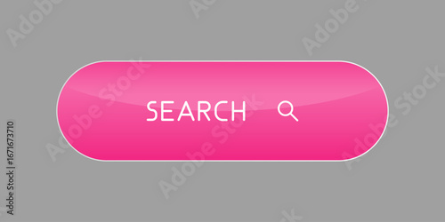CTA button with text: Search and magnifier icon.