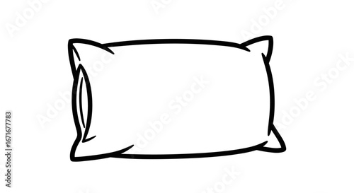 Soft comfortable fluffy pillow for sleeping and resting head for ultimate relaxation and peaceful slumber