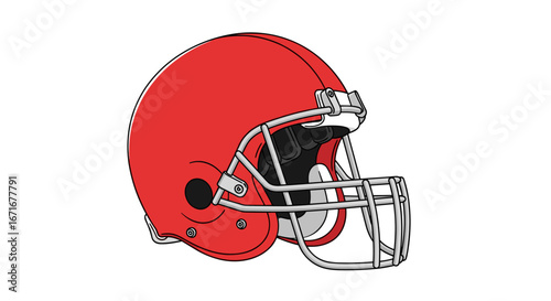 American football helmet protective gear for players on the field