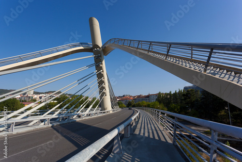 Slika na platnu Millennium bridge in Ourense, Galicia, Spain