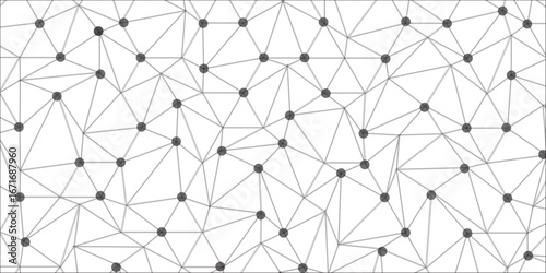 Technology abstract white digital background of connected dot with black line .many squares and rectangle shapes .Internet connection network high digital technology with connecting points and