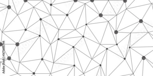 Technology abstract white digital background of connected dot with black line .many squares and rectangle shapes .Internet connection network high digital technology with connecting points and