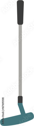 teal golf club on white background clip art preview