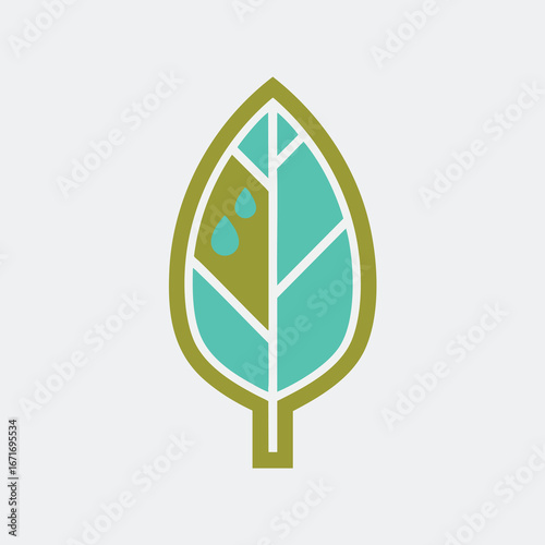 Diseased Leaf Illustration.