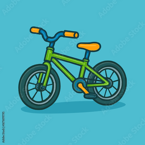 vector illustration bicycle for children