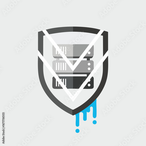 Secure Server Data Protection and Cybersecurity Shield.