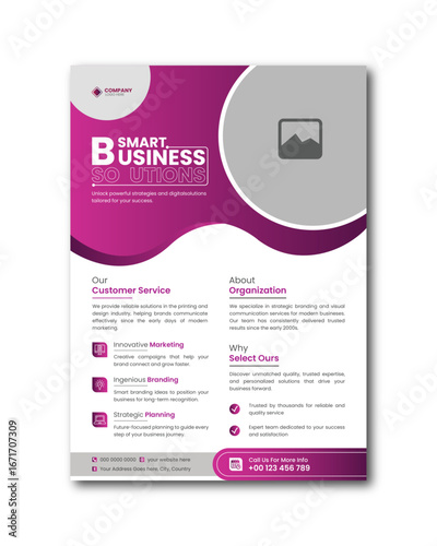 Modern Corporate Business Flyer Design Clean Professional Print Ready Template