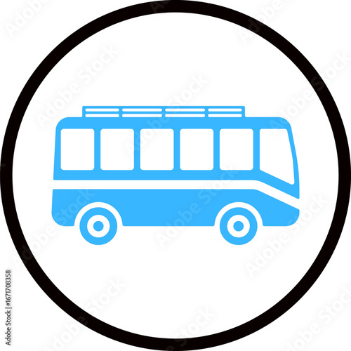 Public Bus stop icon. Public bus stop sign. Bus stoppage