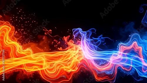 amp cascade stream of radiant tints watercourse aboard amp ardent plasm moulding shot shine heatwaves, amp gossamer flesh morph and merge fluidly, raise emotion of peacefulness and