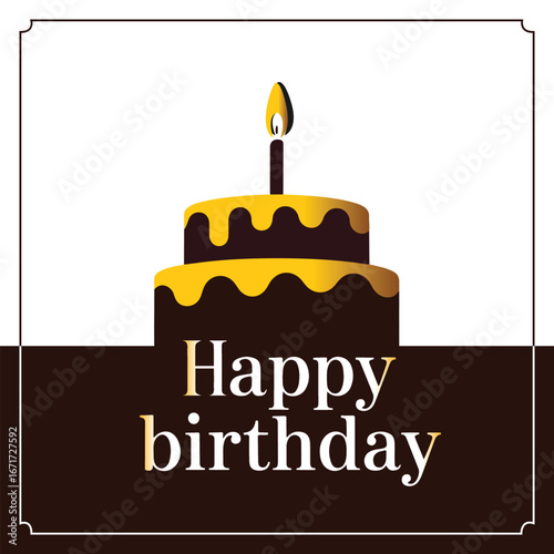 Happy birthday text vector image 