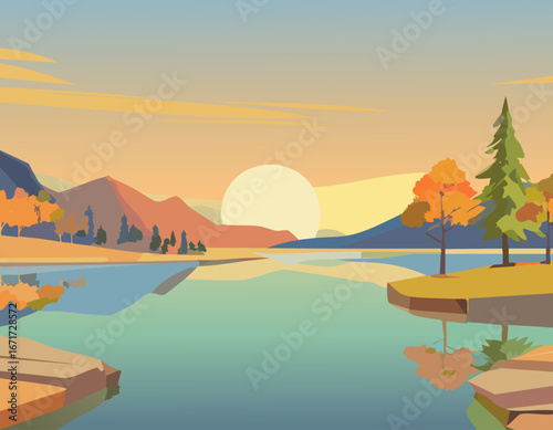 湖と風景