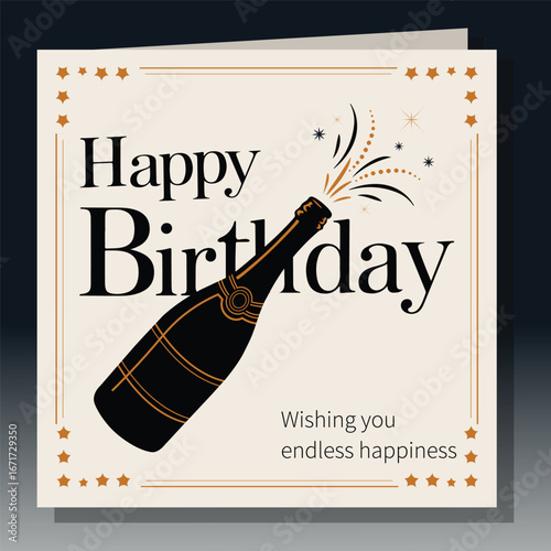 Happy birthday text vector image 