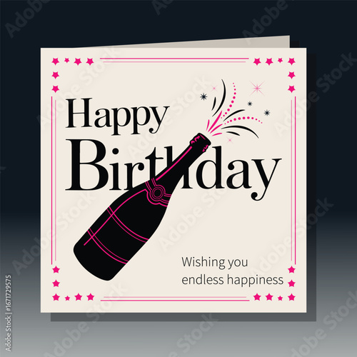 Happy birthday text vector image 