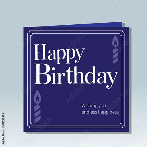 Happy birthday text vector image 