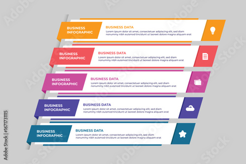 Modern Minimalist Business Infographic Template