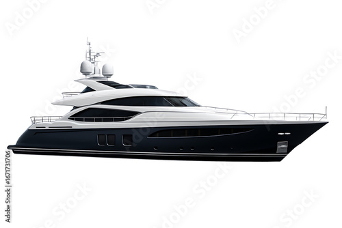 Luxury Modern Yacht with Sleek Design for Marine Travel and Recreation